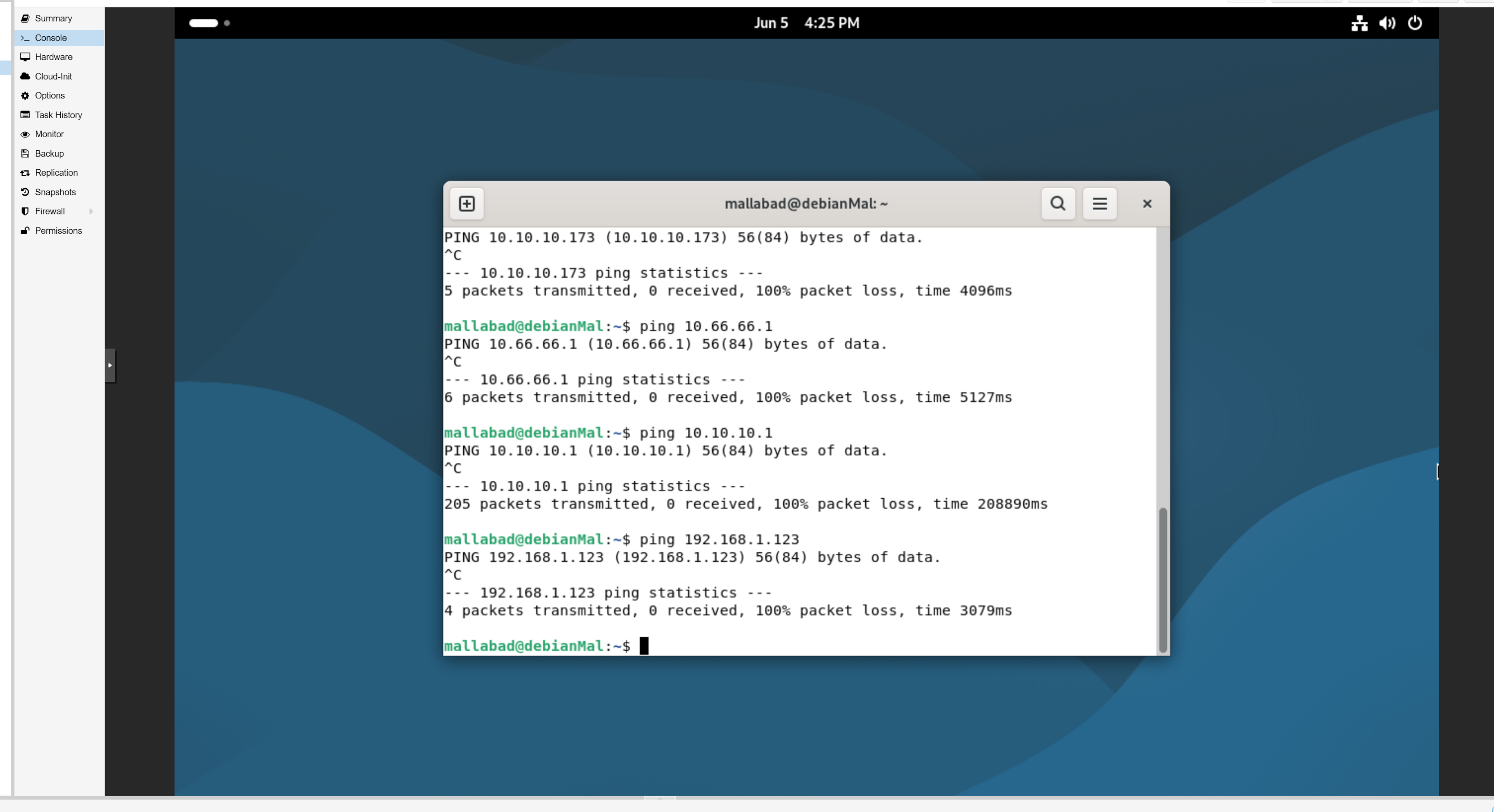 Malware LAN browser test